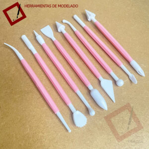 Set x8 herramientas de modelado