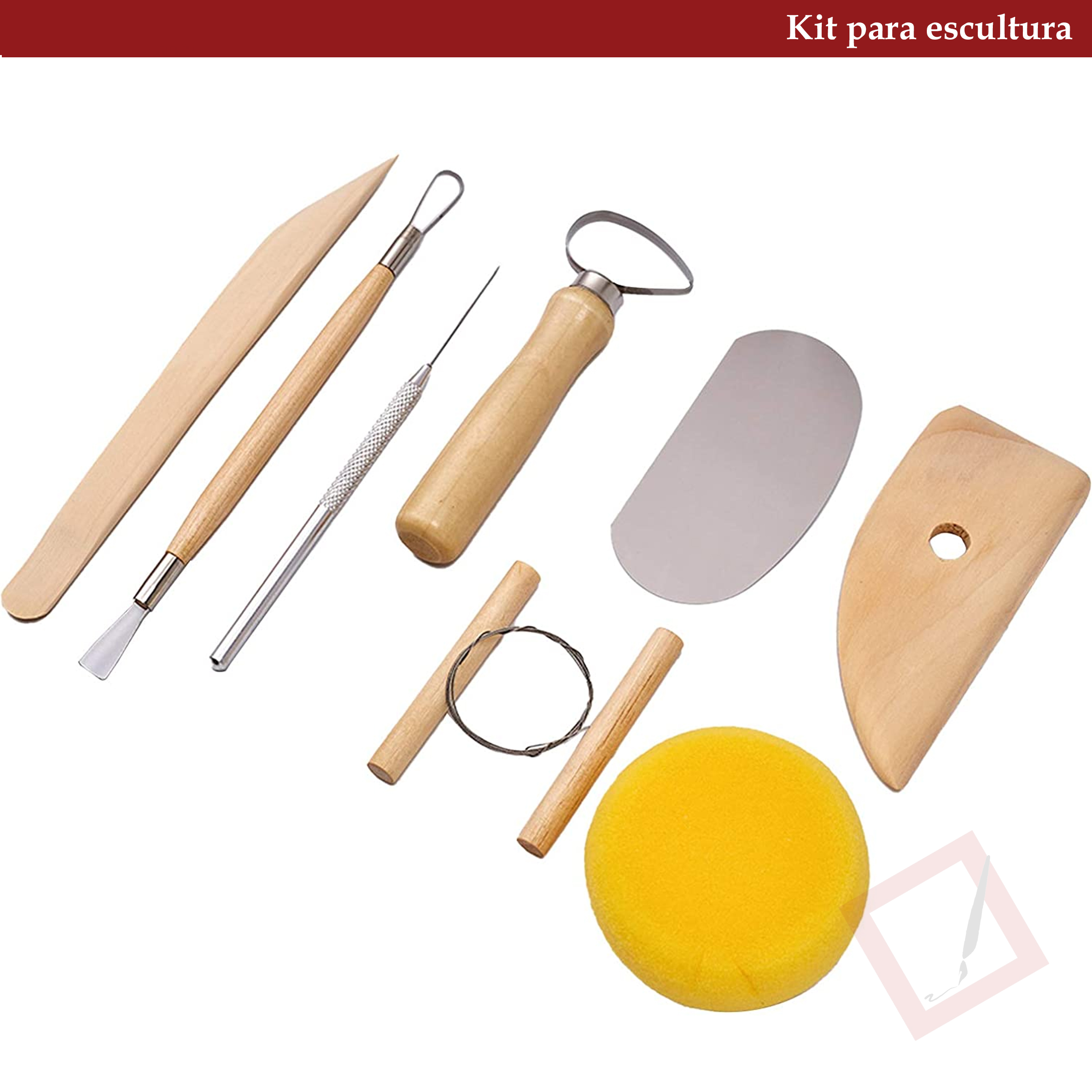 13 piezas de herramientas de arcilla de cerámica, kit de herramientas de  escultura de arcilla de cer Meterk Herramienta de arcilla