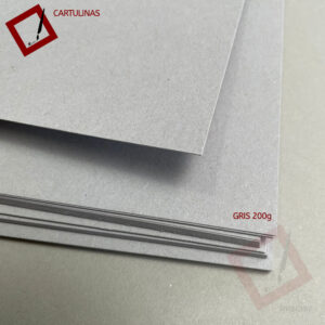 Cartulina A3 Gris 200g