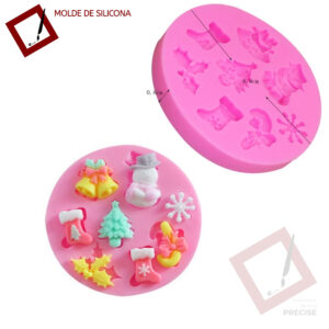 Molde Silicona Navidad
