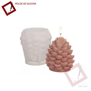 Molde Silicona Pino (Vela, Jabón o resina)
