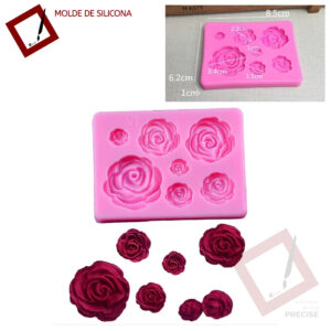 Molde Silicona 7 Rositas