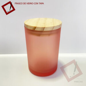 Frasco para vela 220ml Rosado