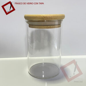 Frasco con tapa de Bambú 270ml