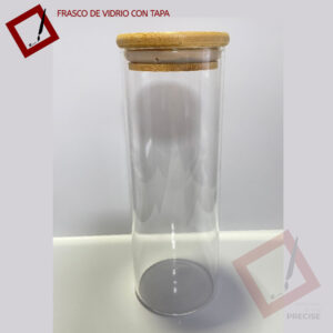 Frasco con tapa de Bambú 550ml