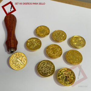 Kit de Sello de Cera con 9 figuras