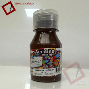 Esmalte Acrílico 60ml Marrón Oscuro