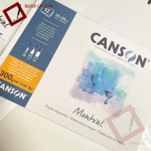 Block Acuarela 18x25cm Canson Montval 300gsm