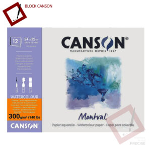 Block Acuarela 24x32cm Canson Montval 300gsm