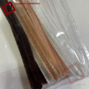 Chenilla Surtida x30 (Café, Beige, Blanco)