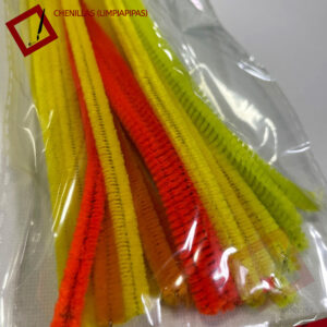 Chenilla Surtida x30 (Naranja, Amarillo)