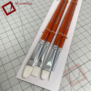 Juego x4 pinceles surtidos Lancer