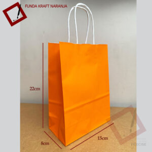Funda Kraft Naranja (22x15x8cm)