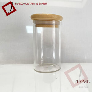 Frasco con tapa de Bambú 100ml