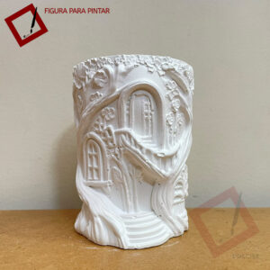 Maceta Casita en Tronco 9,5cm